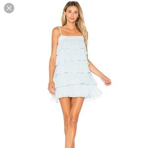 Lovers + friends Liv dress in baby blue. XSmall